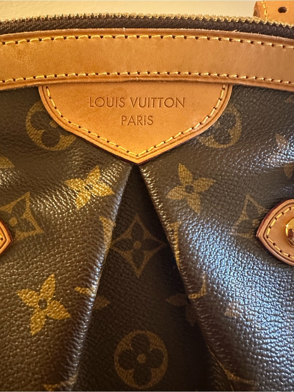 Louis Vuitton Monogram Canvas Shoulder Bag in Brown and Tan - Picture 7 of 16